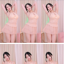 韩国AfreecaTv主播도시♡粉色透明短裙热舞